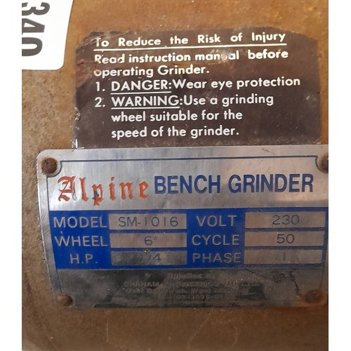 340 - DOUBLE BENCH GRINDER AND ONE OTHER