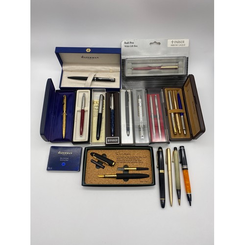 461 - TRAY OF PARKER, WATERMAN, SHEAFFER AND OTHER FOUNTAIN AND INK PENS