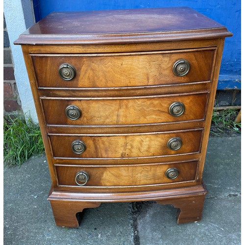 81 - REPRODUCTION MAHOGANY MINIATURE FOUR DRAWER CHEST