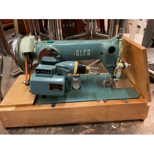 87 - CASED ALFA SEWING MACHINE