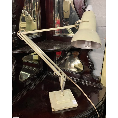 157 - HERBERT TERRY CREAM ENAMEL ANGLEPOISE LAMP