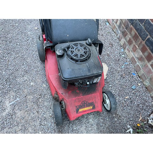 104A - RED LAWN-KING SOVEREIGN PETROL LAWNMOWER