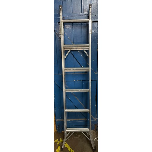 168 - PAIR OF ALUMINIUM EXTENDING LADDERS