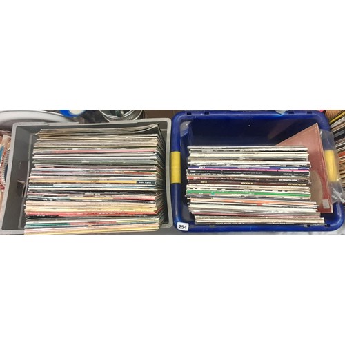 254 - TWO CRATES OF VINYL LPS - REGGAE, BOB MARLEY, PICTURE DISC, ASWAD, THIRD WORLD, PRINCE LINCOLN THOMP... 