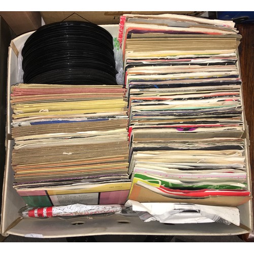 303 - BOX OF VINYL 45 SINGLES VARIOUS