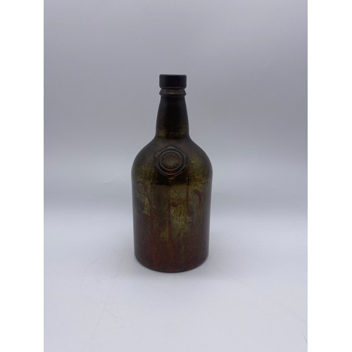 493 - IRRIDESCENT ROYAL DECREE GLASS BOTTLE