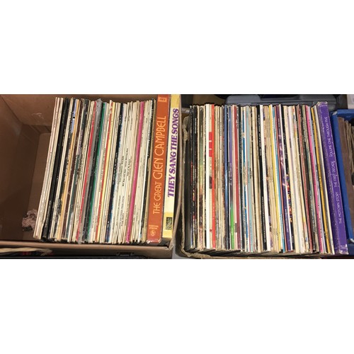 301 - BOXES OF VINYL LPS INCLUDING SINATRA, SHIRLEY BASSEY, AND OTHERS