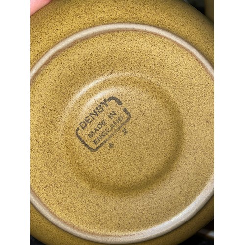 408 - DENBY STONEWARE OCHRE TEA AND DINNERWARES