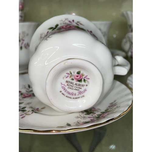 234 - ROYAL ALBERT BONE CHINA LAVENDER ROSE COFFEE SET