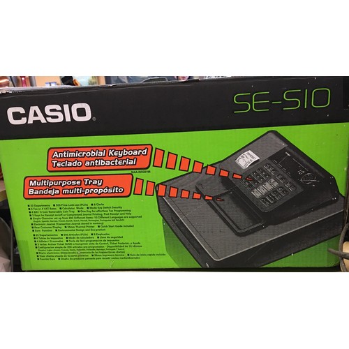 296 - CASIO SE S10 CASH TILL AND CITIZEN PRINTER, AND A MAGIECARD ENDURO 3E DUAL SIDED CARD PRINTER