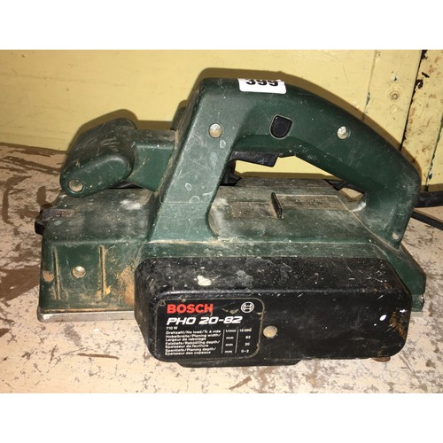 399 - CASED BOSCH CORNER PLANER, SANDER, AND JIGSAW