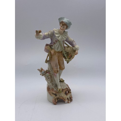 496 - PAIR OF CONTINENTAL 18TH CENTURY STYLE FIGURES A/F