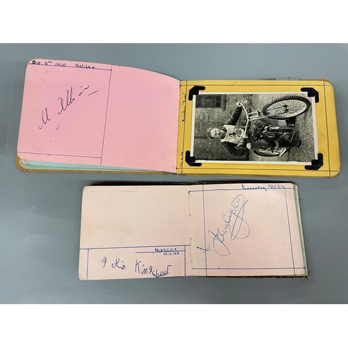 558 - AUTOGRAPH ALBUM OF 1950S/60S SPEEDWAY STARS WITH SIGNIATURES AND PHOTOGRAPHS