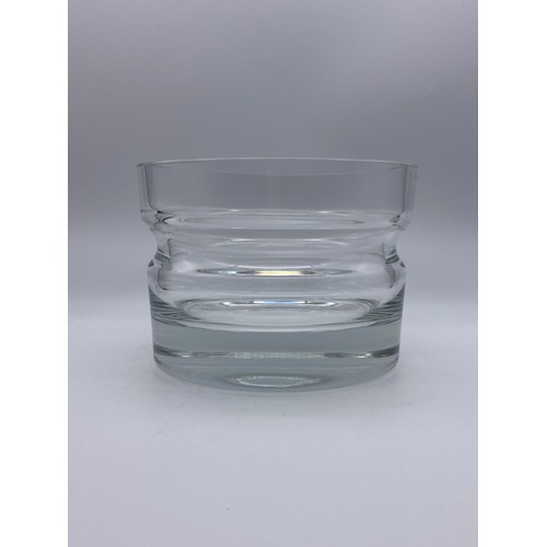 268 - HEAVY RIBBED SCANDINAVIAN STYLE GLASS BOWL