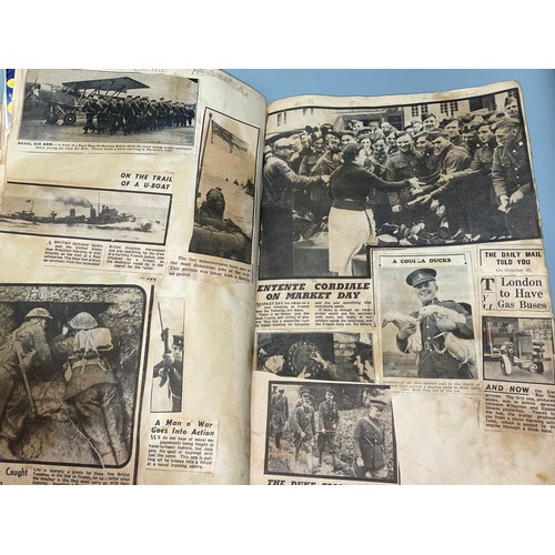 468 - THE WHOPPER SCRAP BOOK ALBUM INCLUDING CIGARETTE CARDS AND POSTCARDS