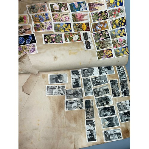 468 - THE WHOPPER SCRAP BOOK ALBUM INCLUDING CIGARETTE CARDS AND POSTCARDS