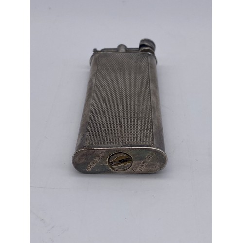 456 - HARJAX CIGARETTE LIGHTER WITH ENGINE TURNED DECORATION