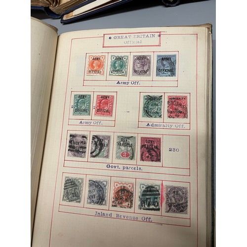 467 - POSTAGE STAMP ALBUMS INC GB VICTORIAN PENNY REDS, PENNY LILAC, EARLY BRITISH COLONY STAMPS,  AND OTH... 