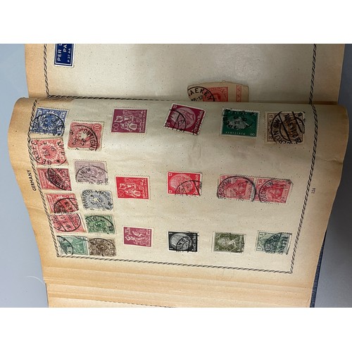 467 - POSTAGE STAMP ALBUMS INC GB VICTORIAN PENNY REDS, PENNY LILAC, EARLY BRITISH COLONY STAMPS,  AND OTH... 