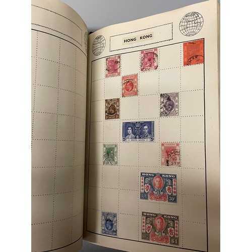 467 - POSTAGE STAMP ALBUMS INC GB VICTORIAN PENNY REDS, PENNY LILAC, EARLY BRITISH COLONY STAMPS,  AND OTH... 