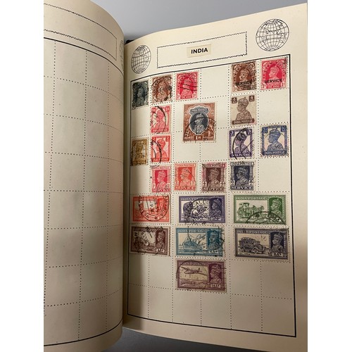 467 - POSTAGE STAMP ALBUMS INC GB VICTORIAN PENNY REDS, PENNY LILAC, EARLY BRITISH COLONY STAMPS,  AND OTH... 