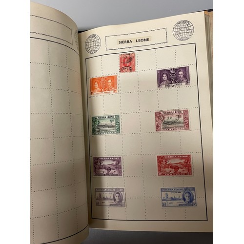 467 - POSTAGE STAMP ALBUMS INC GB VICTORIAN PENNY REDS, PENNY LILAC, EARLY BRITISH COLONY STAMPS,  AND OTH... 