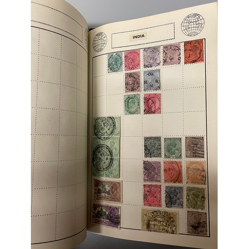 467 - POSTAGE STAMP ALBUMS INC GB VICTORIAN PENNY REDS, PENNY LILAC, EARLY BRITISH COLONY STAMPS,  AND OTH... 