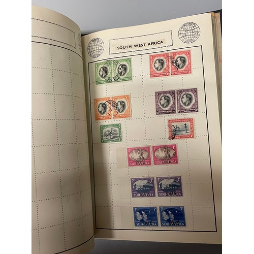 467 - POSTAGE STAMP ALBUMS INC GB VICTORIAN PENNY REDS, PENNY LILAC, EARLY BRITISH COLONY STAMPS,  AND OTH... 