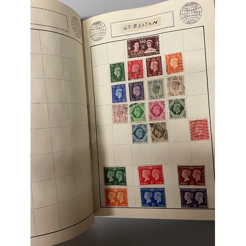 467 - POSTAGE STAMP ALBUMS INC GB VICTORIAN PENNY REDS, PENNY LILAC, EARLY BRITISH COLONY STAMPS,  AND OTH... 