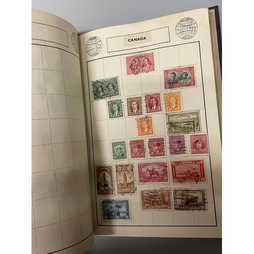 467 - POSTAGE STAMP ALBUMS INC GB VICTORIAN PENNY REDS, PENNY LILAC, EARLY BRITISH COLONY STAMPS,  AND OTH... 