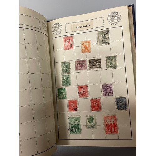 467 - POSTAGE STAMP ALBUMS INC GB VICTORIAN PENNY REDS, PENNY LILAC, EARLY BRITISH COLONY STAMPS,  AND OTH... 