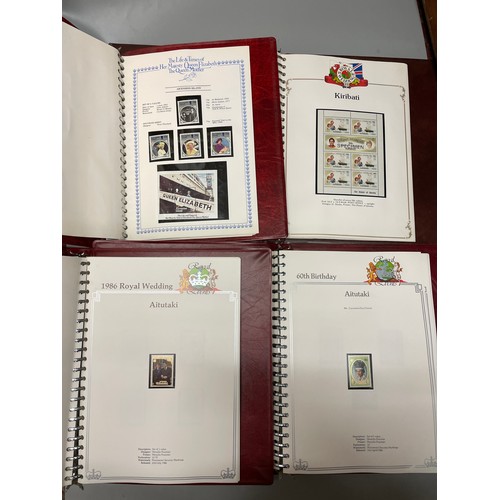 469 - BINDERS OF COMMONWEALTH ROYALTY ISSUE POSTAGE STAMPS, WEDDINGS, AND ROYAL YACHT