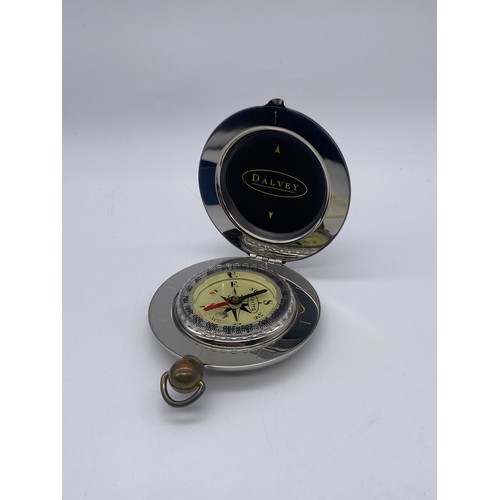 566 - CASED DALVEY POCKET COMPASS