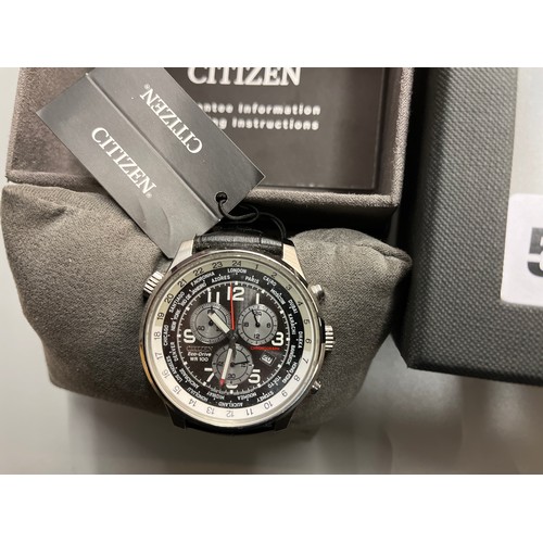 568 - BOXED CITIZEN CHRONOGRAPH WRISTWATCH