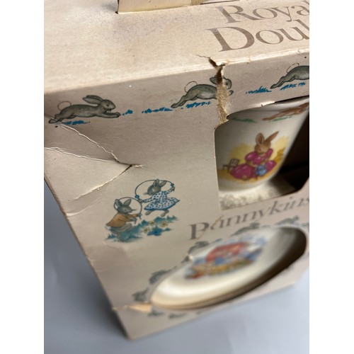 529 - ROYAL DOULTON BUNNYKINS CHILDRENS SET BOX A/F