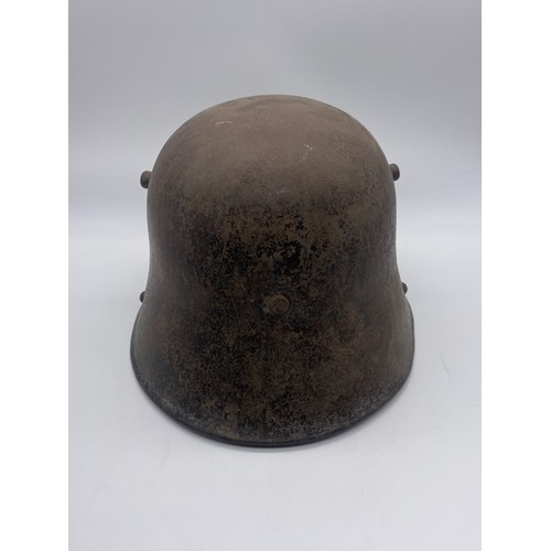 485 - GERMAN MILITARY TIN HELMET A/F