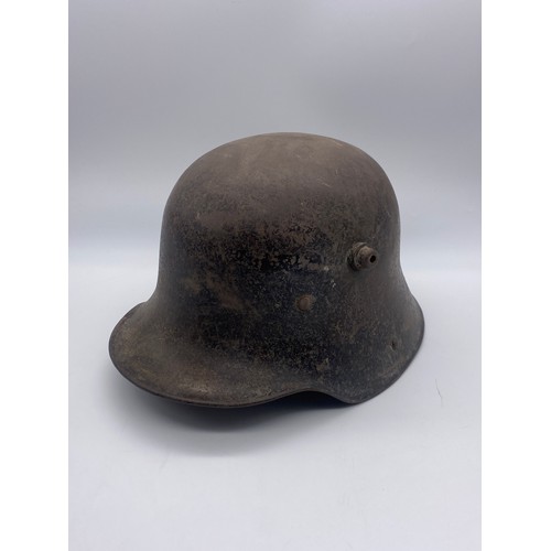 485 - GERMAN MILITARY TIN HELMET A/F