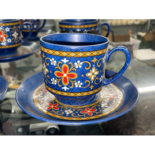 310 - WINTERLING PATTERN COBALT BLUE BAVARIAN COFFEE SERVICE