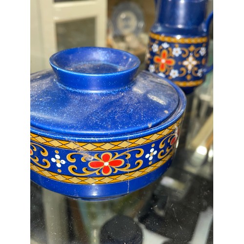 310 - WINTERLING PATTERN COBALT BLUE BAVARIAN COFFEE SERVICE