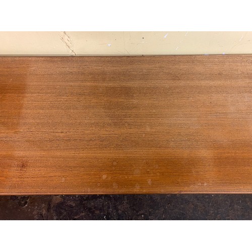 106 - 1960S TEAK OBLONG COFFEE TABLE WITH UNDERTIER