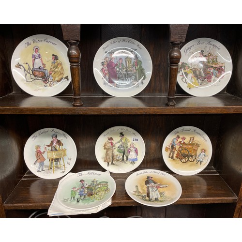 270 - WEDGWOOD STREET SELLERS OF LONDON SERIES PLATES WITH CERTIFICATES