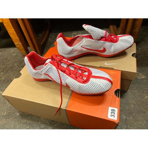 339 - TWO PAIRS OF NIKE ZOOM LANANG SIZE 10.5 RUNNING SHOES