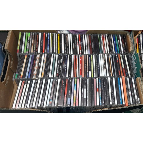 281 - TWO CRATES OF MUSIC CDS ROCK, TWO TONE, COMPILATIONS, AND MORE