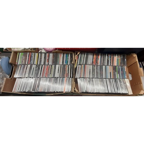 281 - TWO CRATES OF MUSIC CDS ROCK, TWO TONE, COMPILATIONS, AND MORE