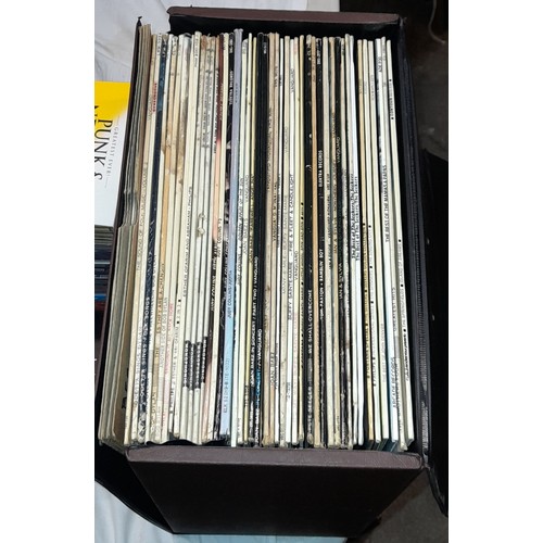 284 - BOX OF VINYL LP RECORDS MAINLY 1960S/70S FOLK MUSIC PETER PAUL AND MARY, JOAN BAEZ, BOB DYLAN