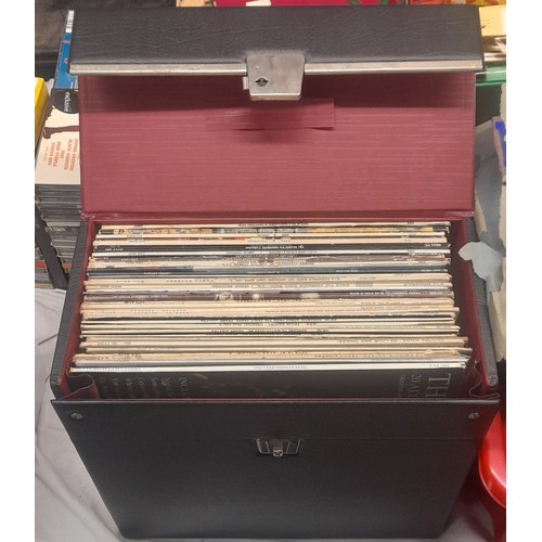 285 - VINYL CASE OF VINYL LPS FRANK SINATRA, ELLA FITZGERALD, ABBA, DON MCCLEAN