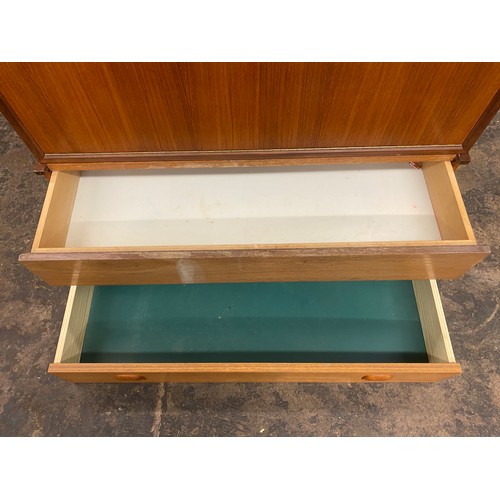 102 - TEAK FLOATING LADDEREX TYPE BUREAU AND DRAWER UNIT