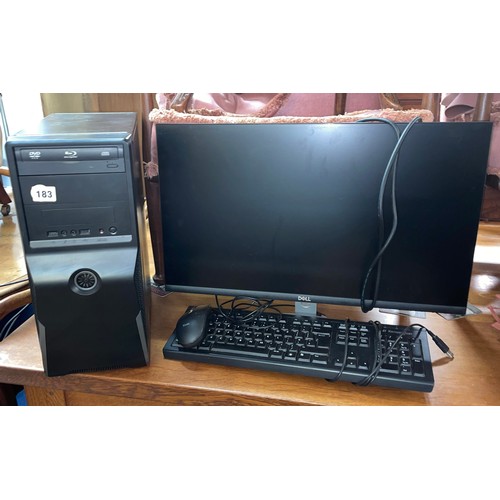 183 - DELL PC MONITOR AND BASE UNIT