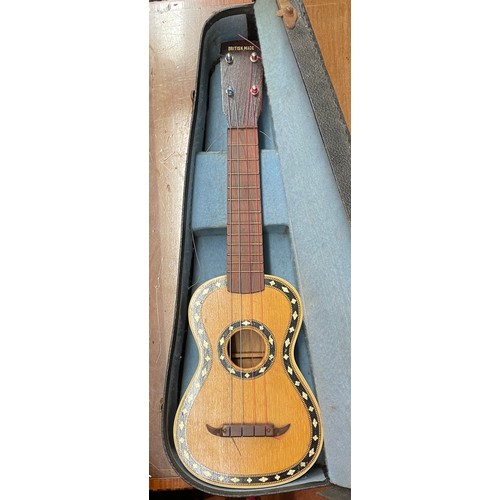 537 - CASED BRITISH MADE UKULELE