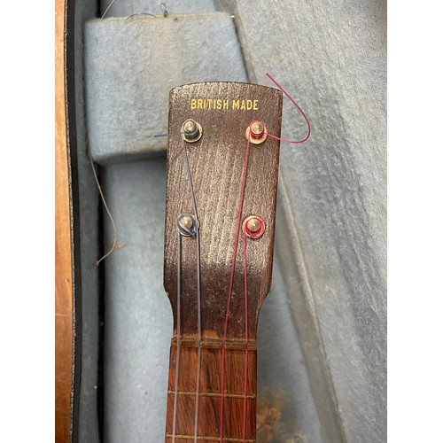 537 - CASED BRITISH MADE UKULELE